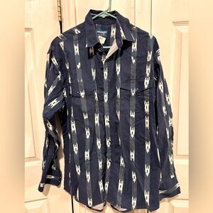 WRANGLER Long Sleeve Western Shirt, Vintage!